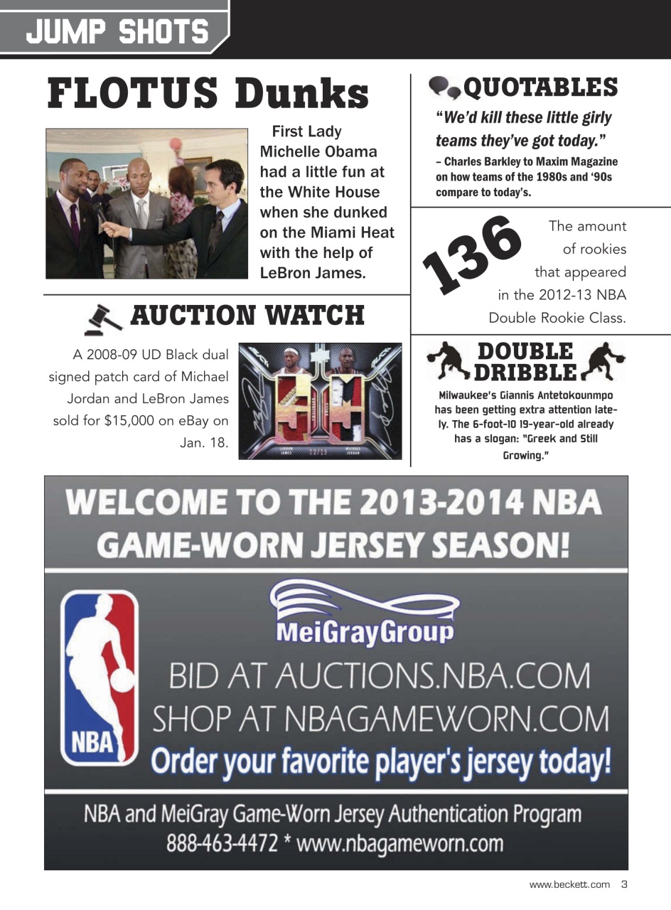 Beckett Basketball Magazine Preview Pages