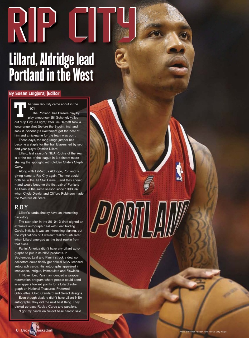 Beckett Basketball Magazine Preview Pages
