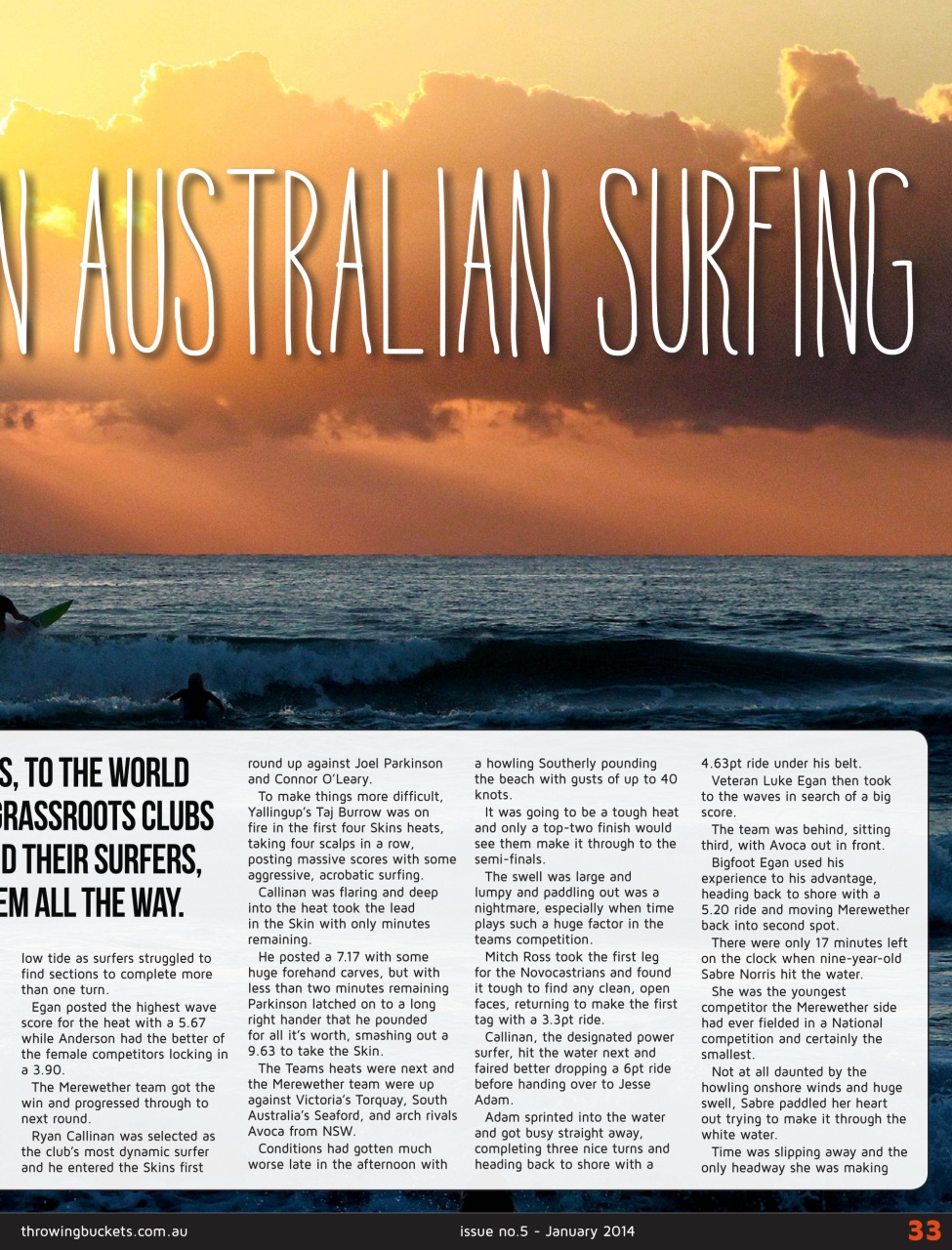 Throwing Buckets Preview Pages