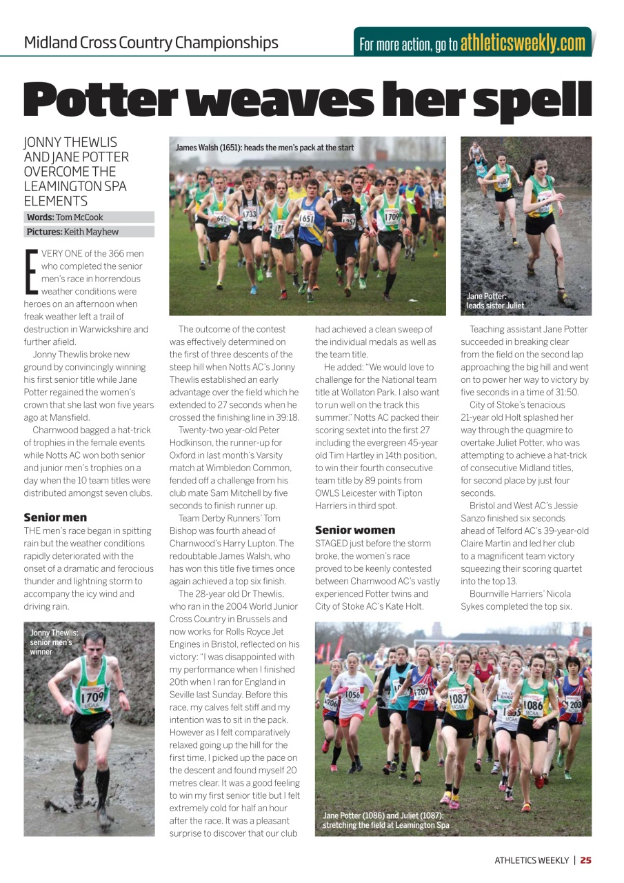 AW – Athletics Weekly Magazine Preview Pages