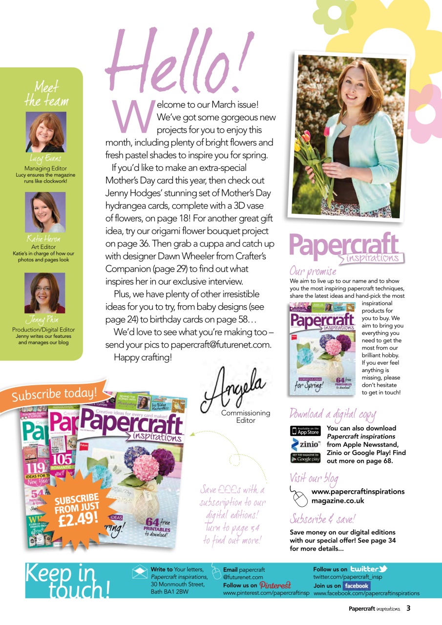 Papercraft Inspirations Preview Pages