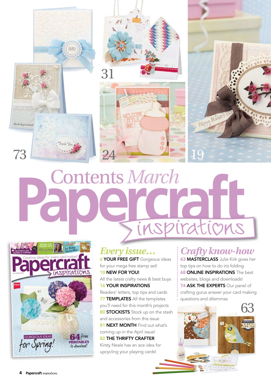 Papercraft Inspirations Preview Pages