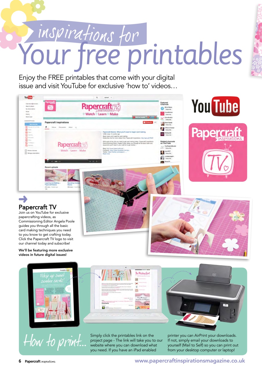 Papercraft Inspirations Preview Pages