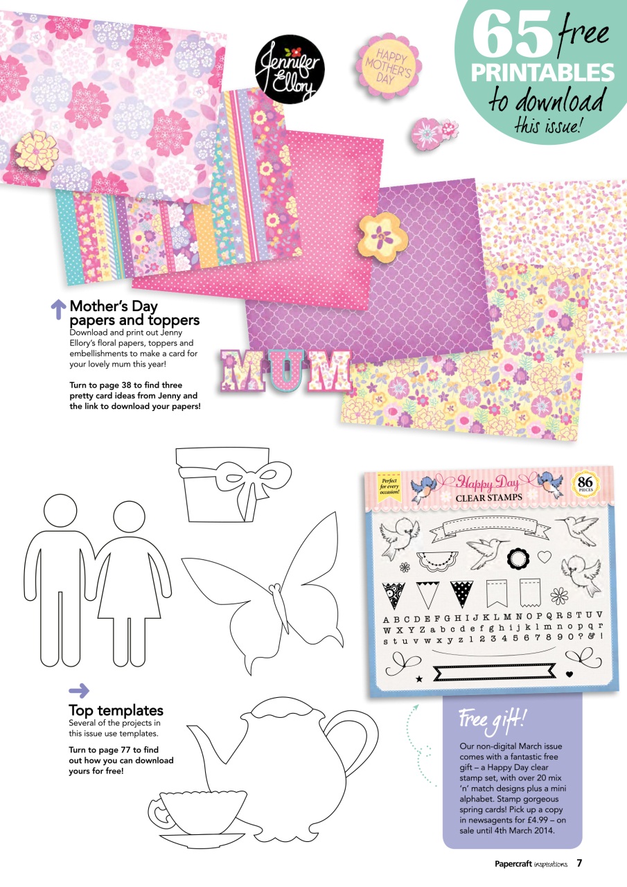 Papercraft Inspirations Preview Pages