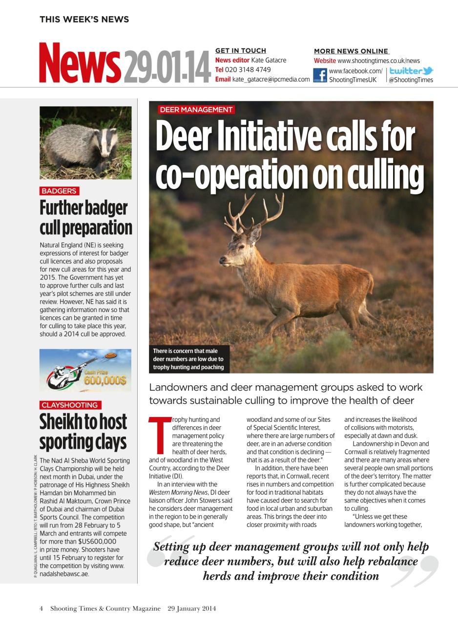 Shooting Times & Country Preview Pages