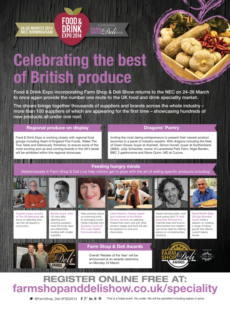 Speciality Food Preview Pages