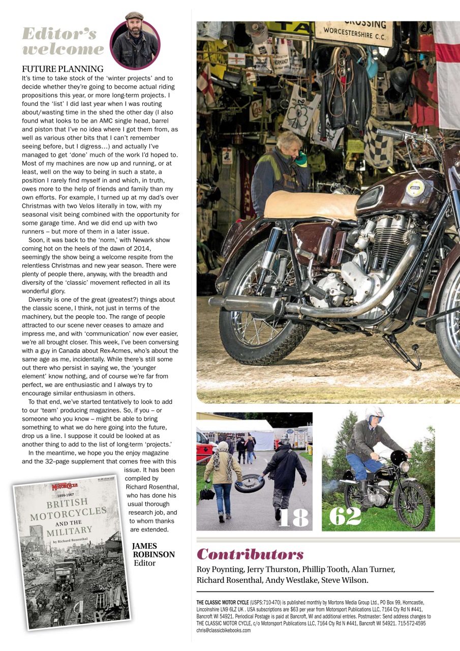 The Classic MotorCycle Preview Pages