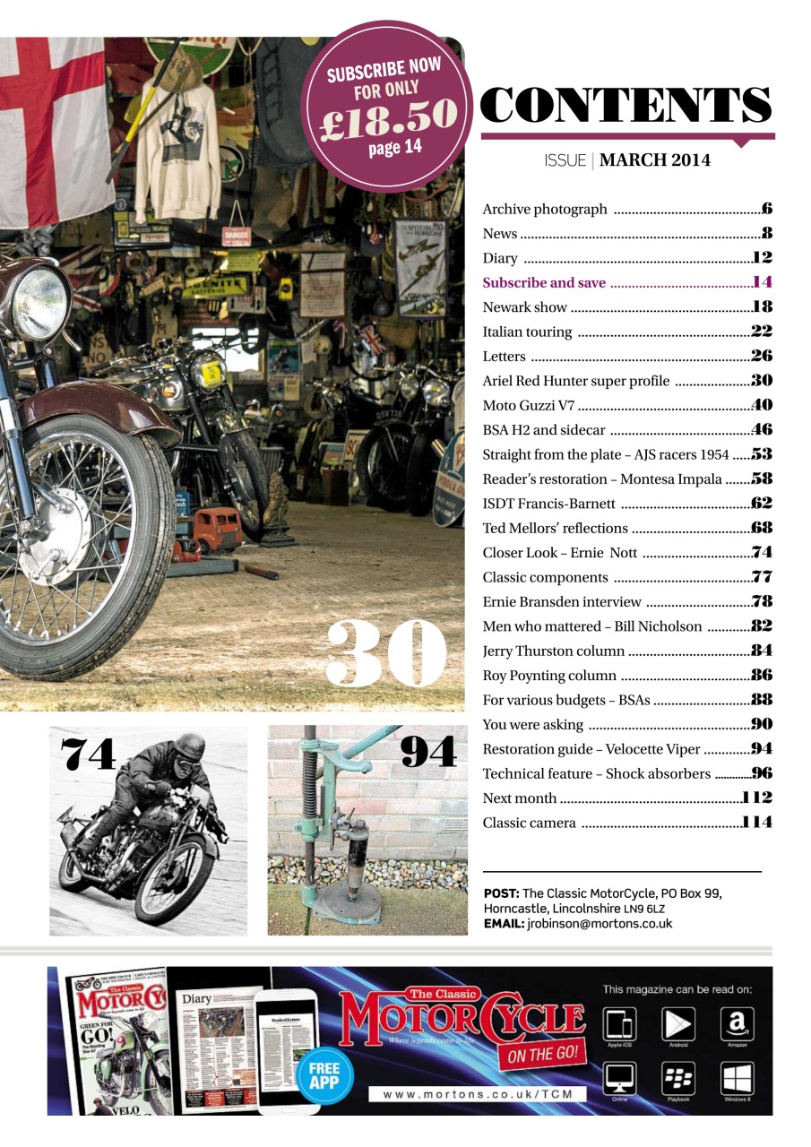 The Classic MotorCycle Preview Pages