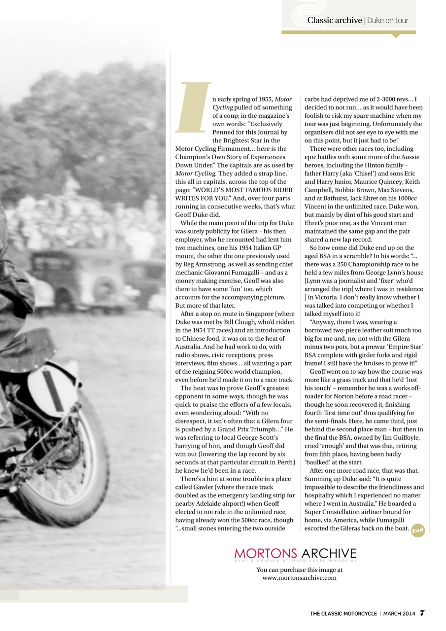 The Classic MotorCycle Preview Pages