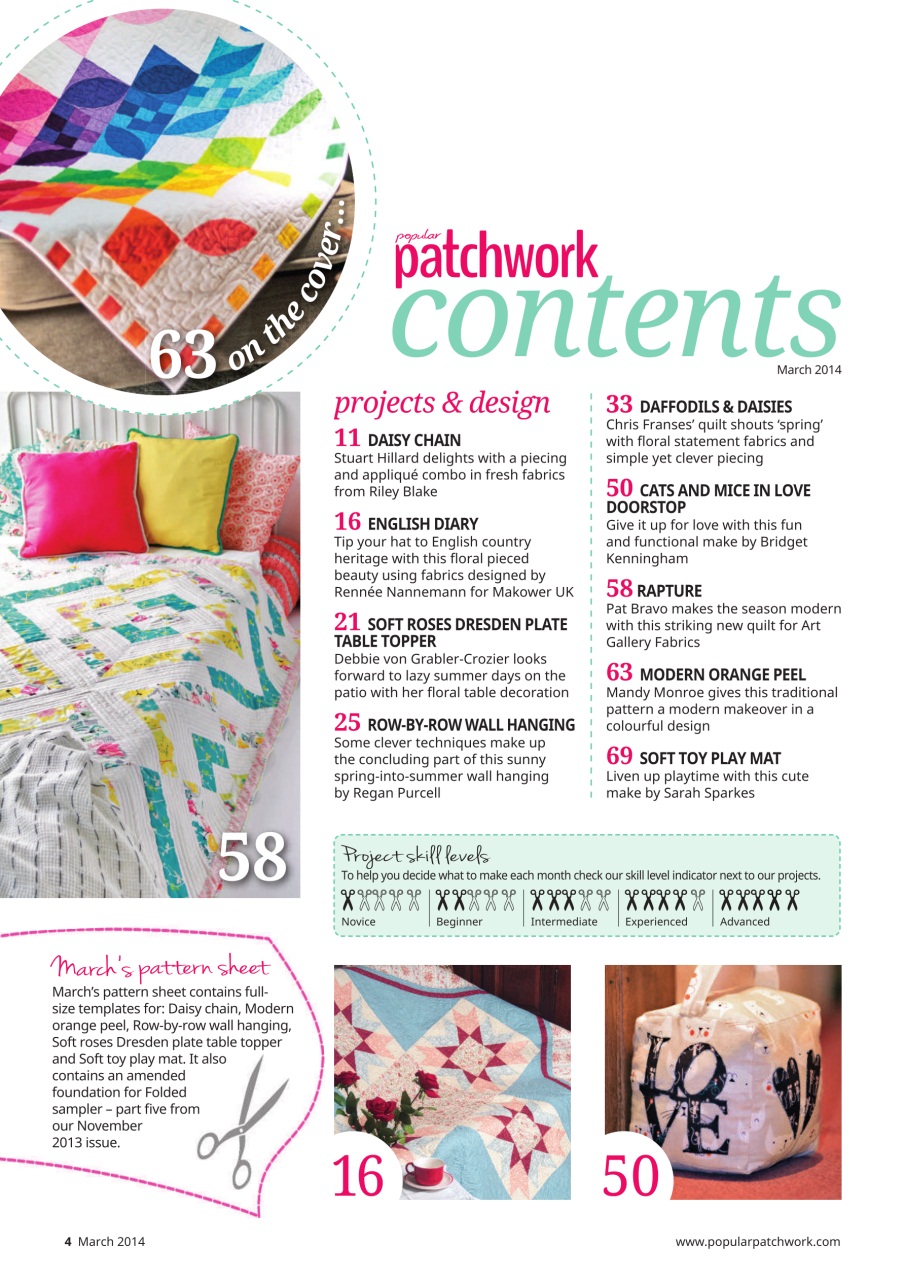 Popular Patchwork Magazine Preview Pages