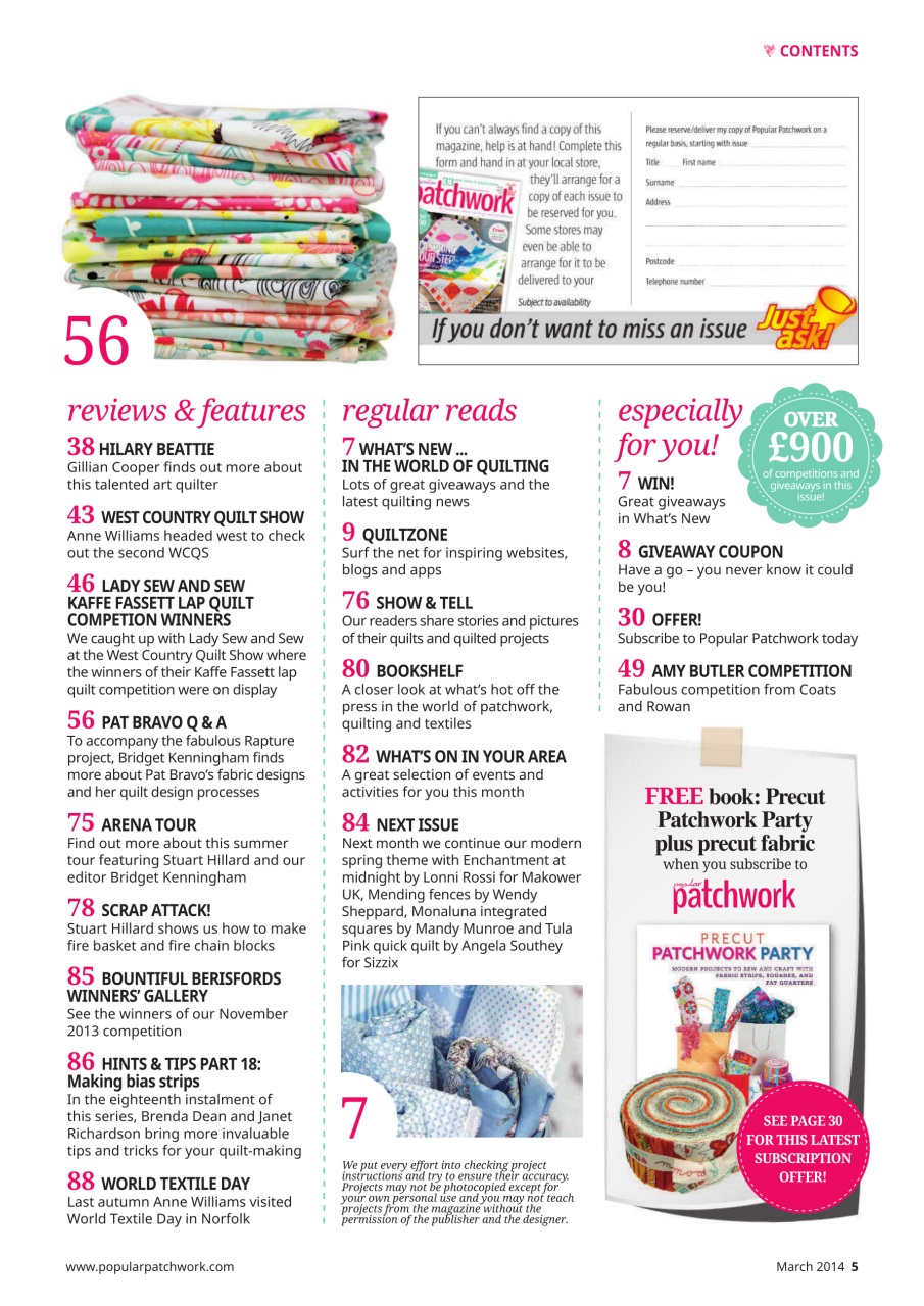 Popular Patchwork Magazine Preview Pages