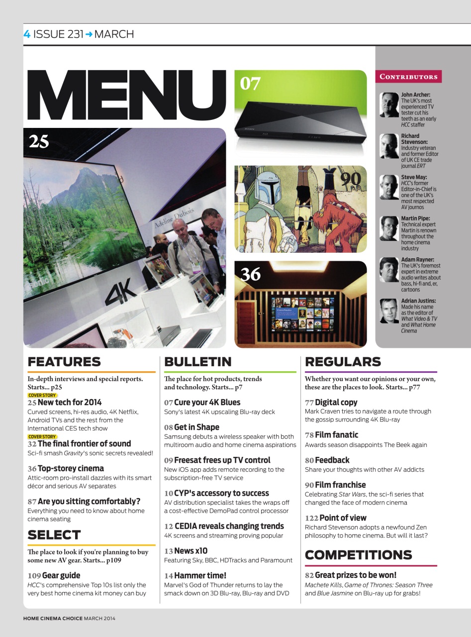 Home Cinema Choice Preview Pages