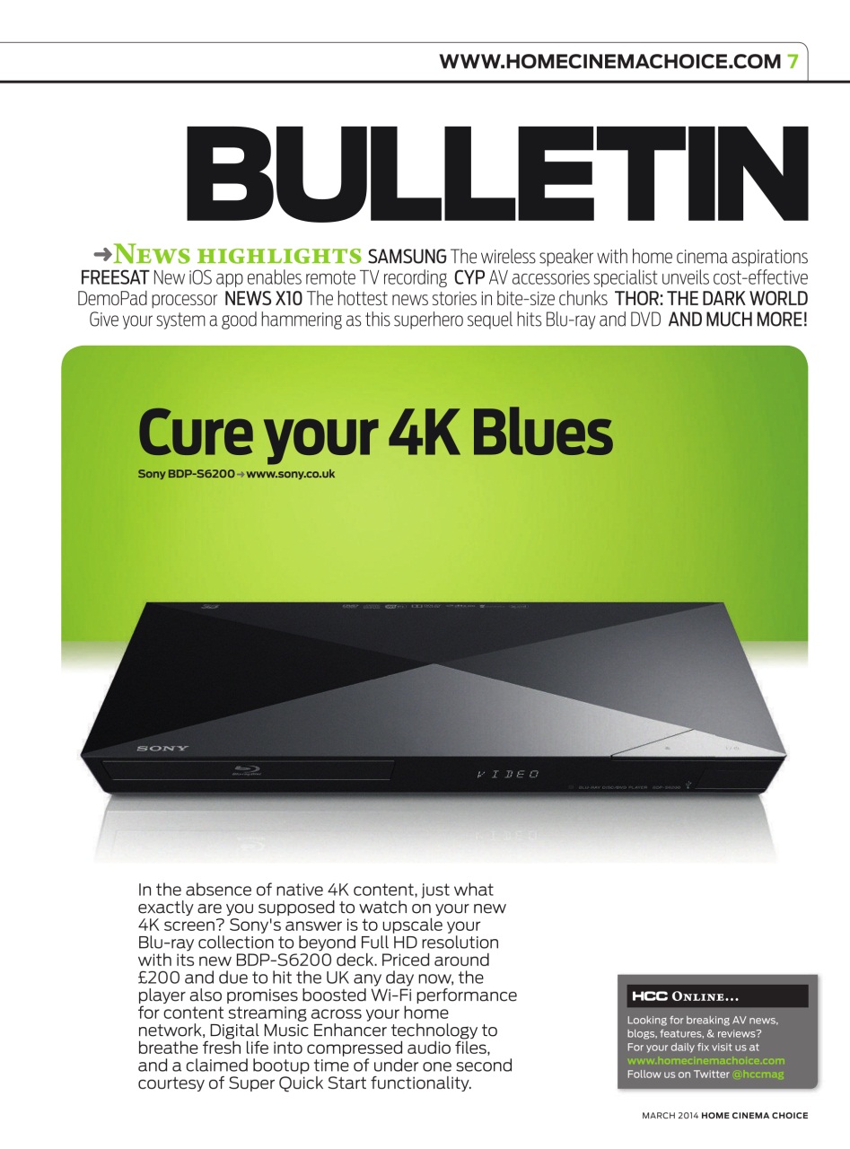 Home Cinema Choice Preview Pages