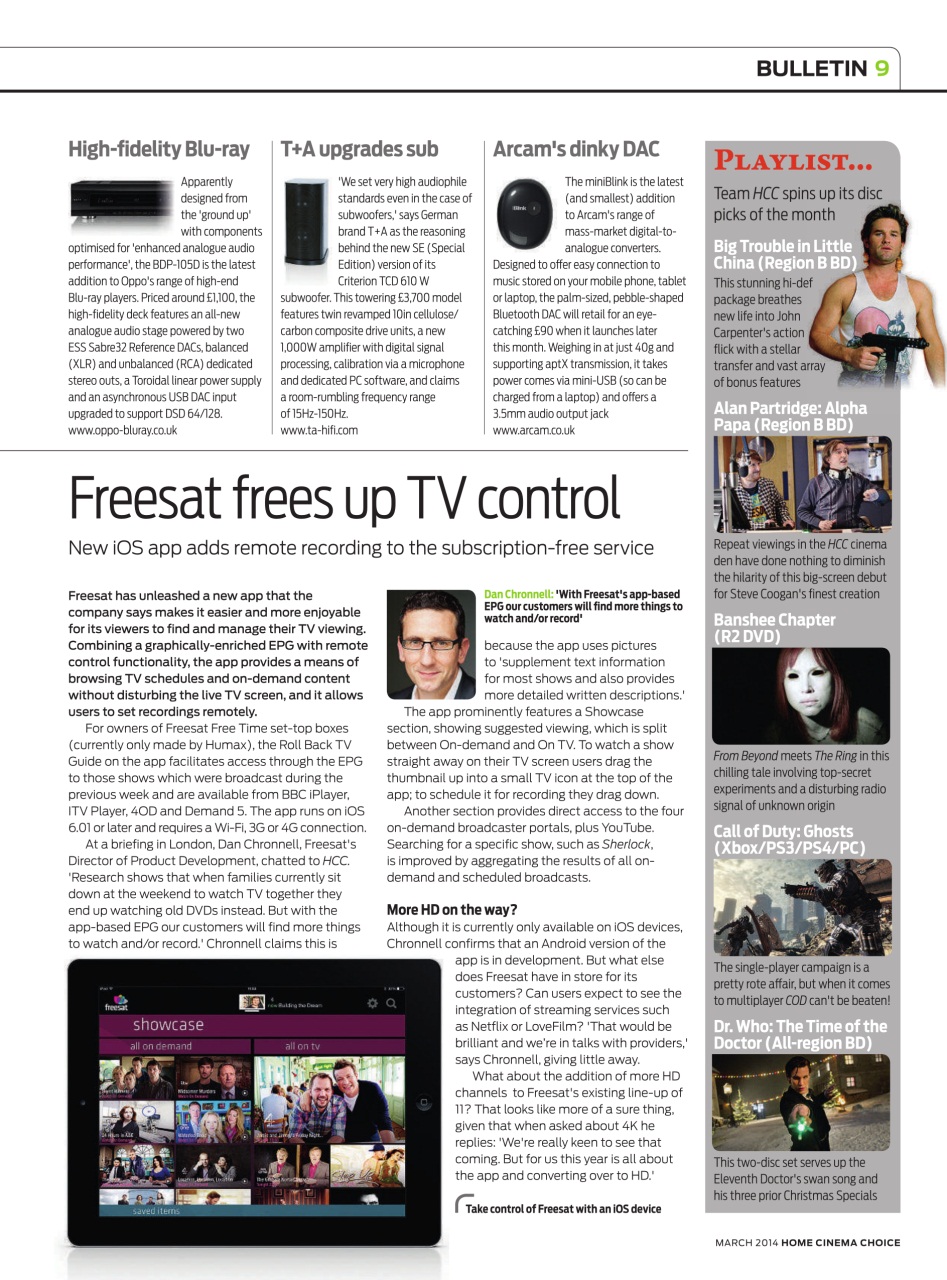 Home Cinema Choice Preview Pages