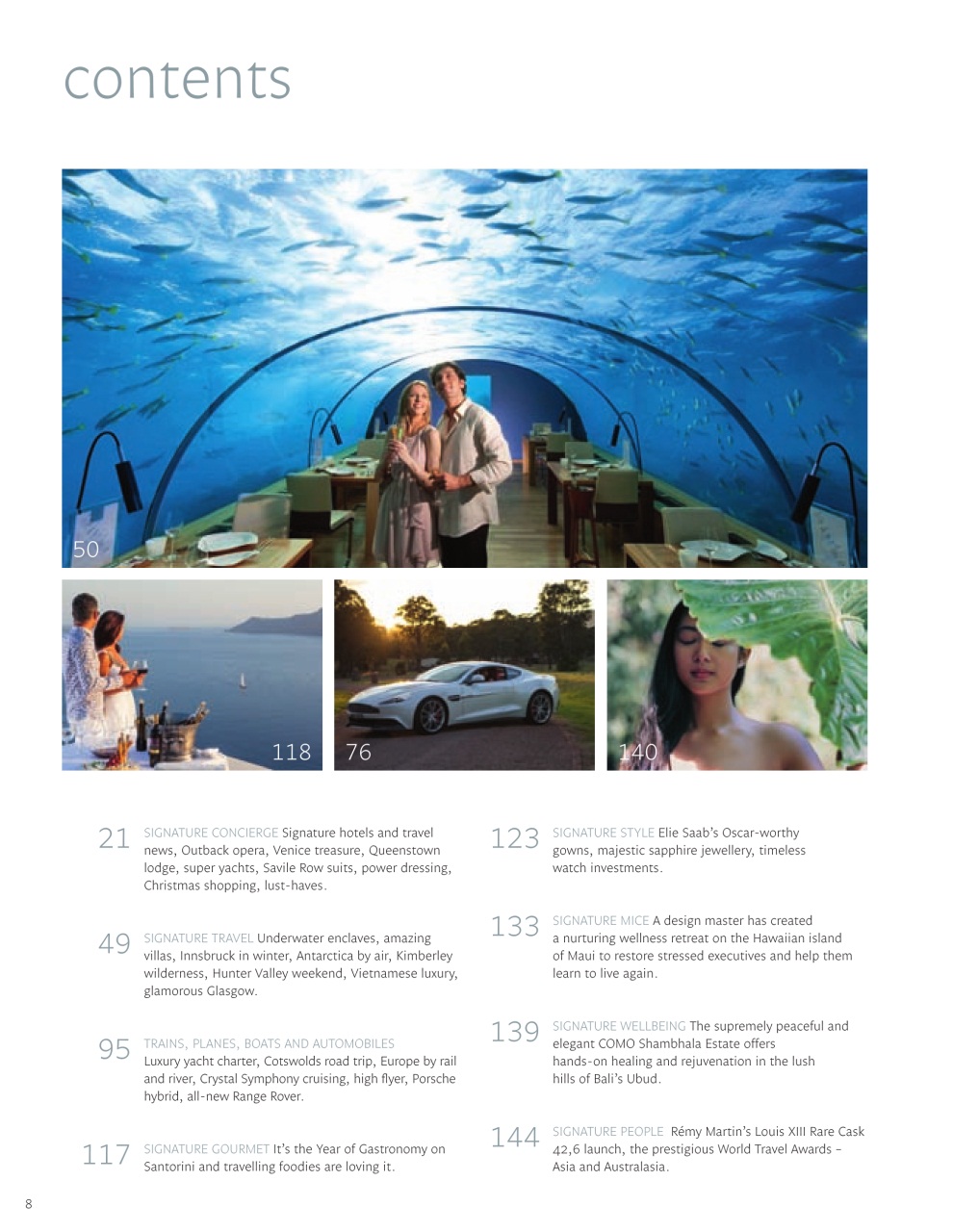 Signature Luxury Travel & Style Preview Pages