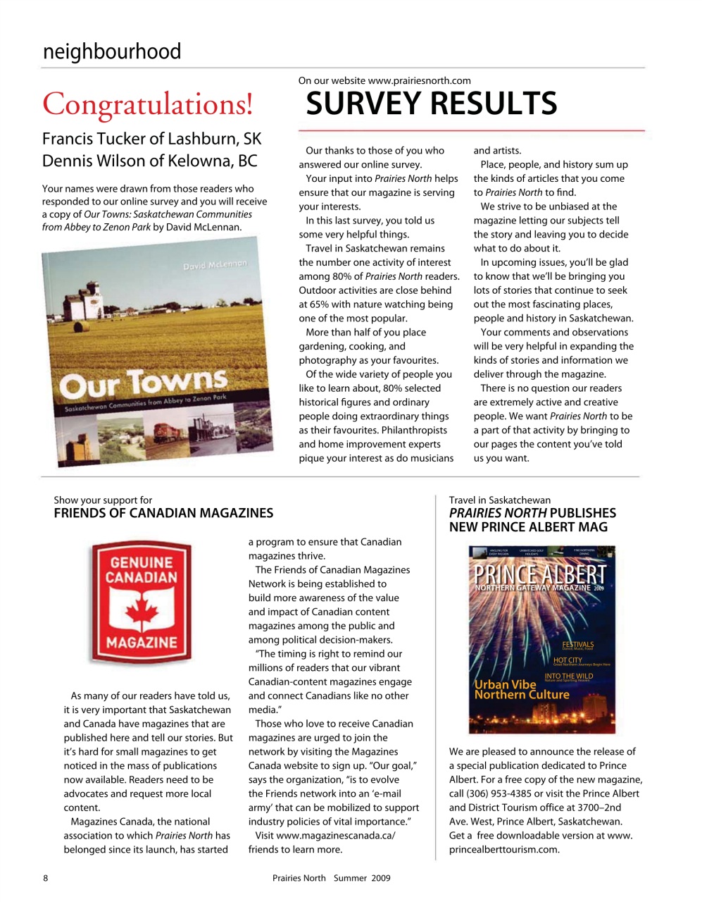 Prairies North Magazine Preview Pages