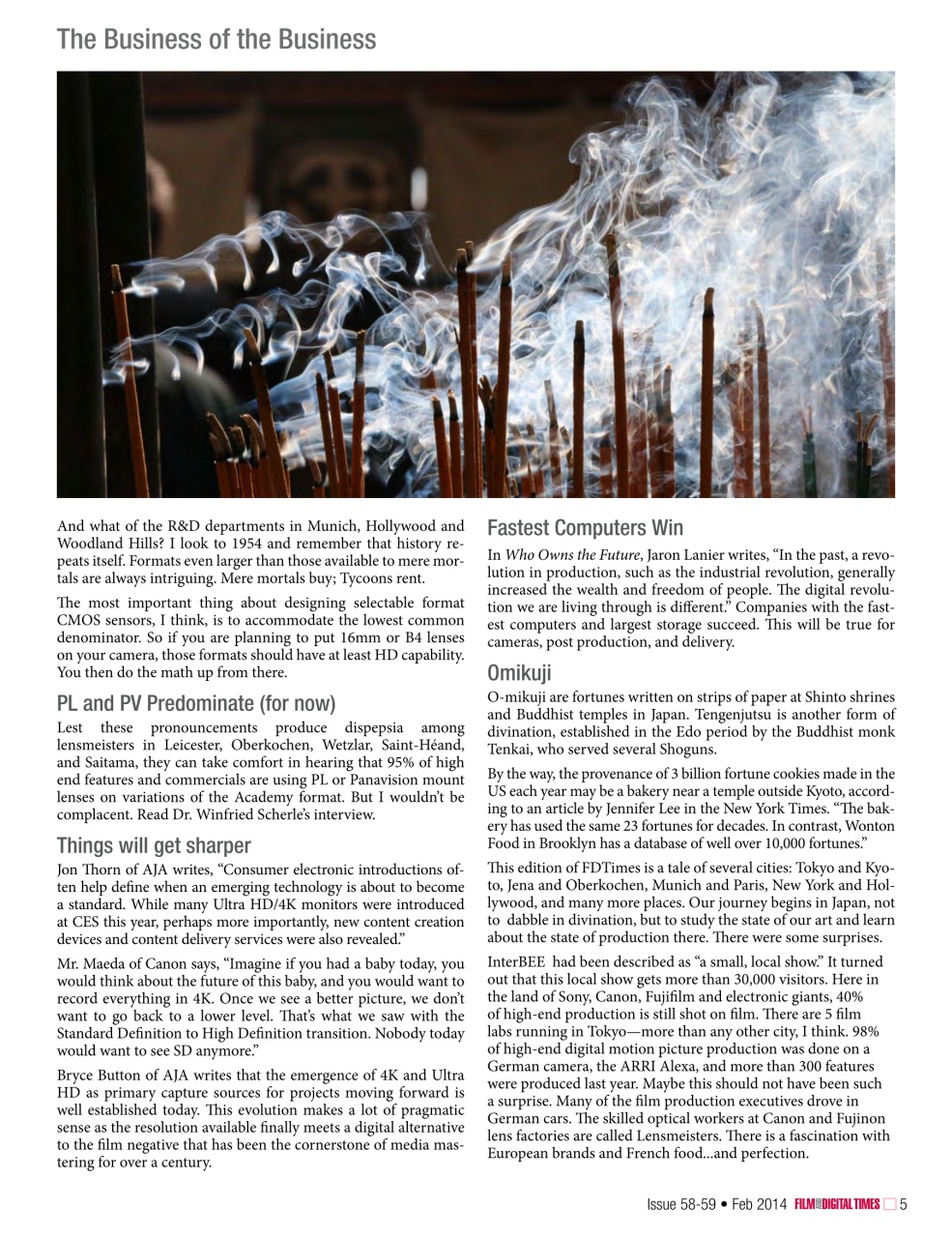 Film and Digital Times Preview Pages