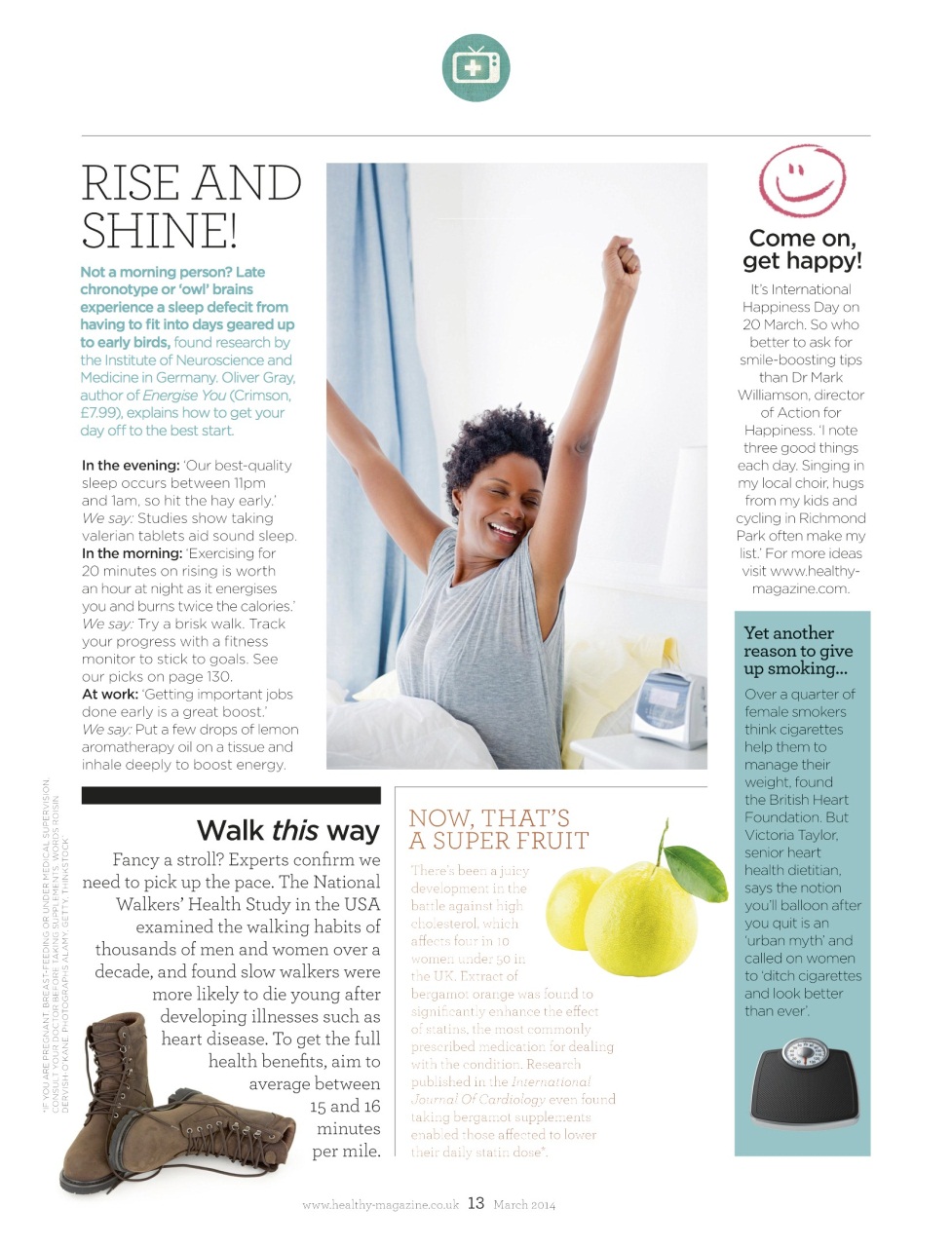 Healthy Magazine Preview Pages