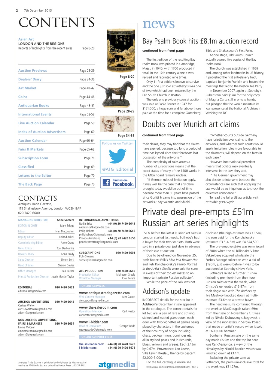 Antiques Trade Gazette Preview Pages