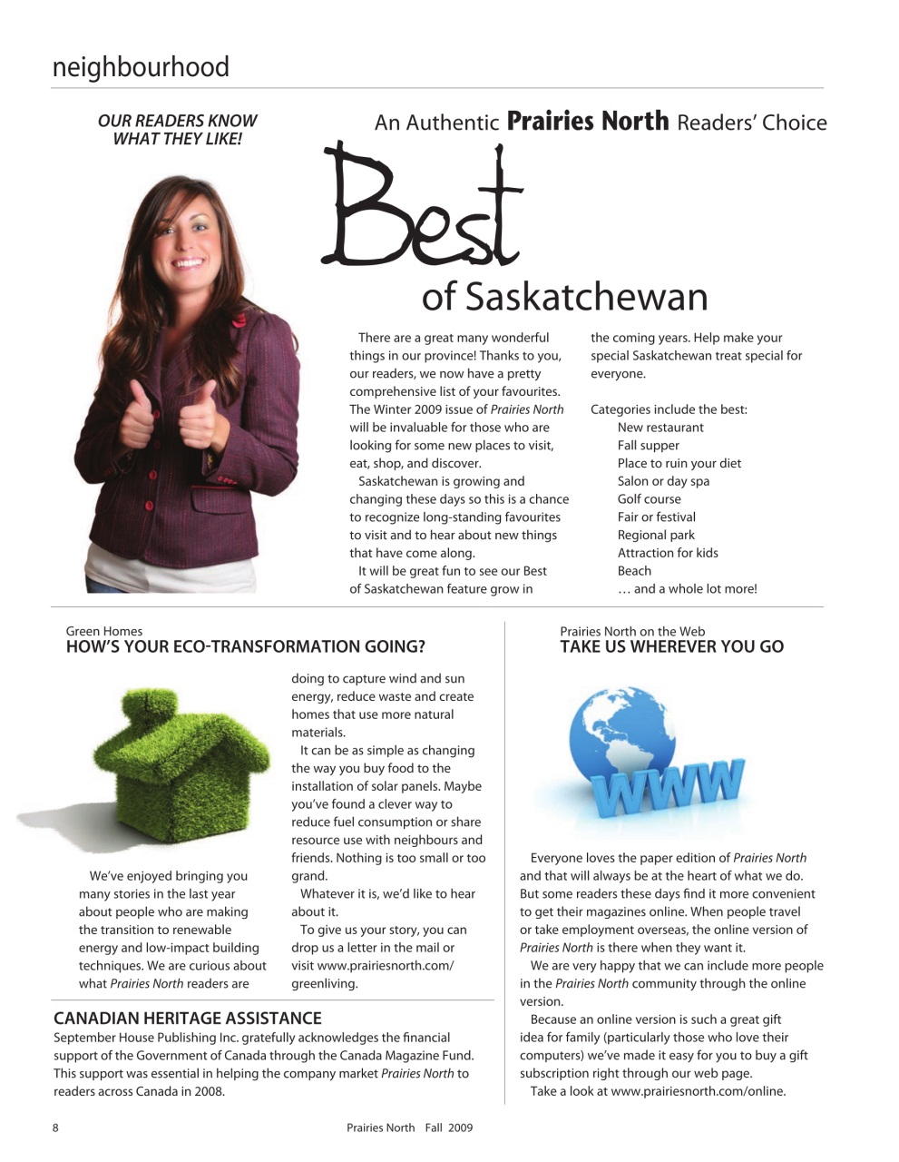 Prairies North Magazine Preview Pages