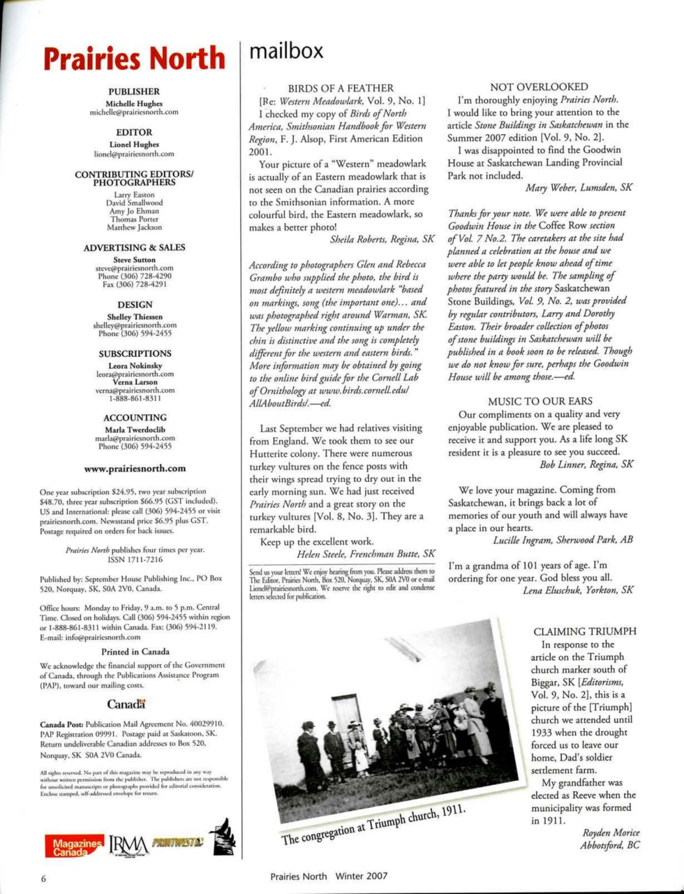 Prairies North Magazine Preview Pages