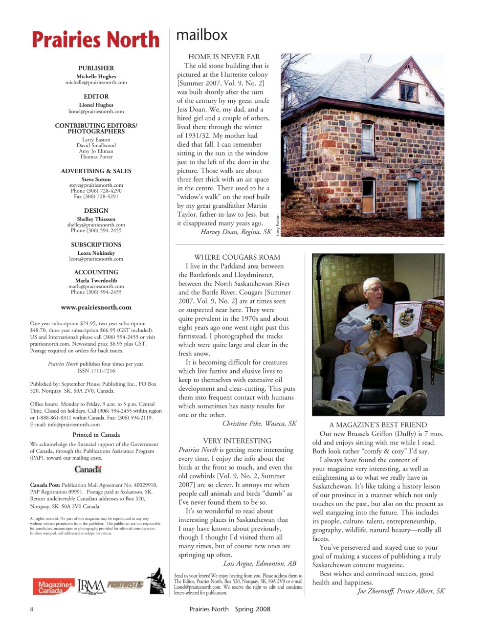 Prairies North Magazine Preview Pages