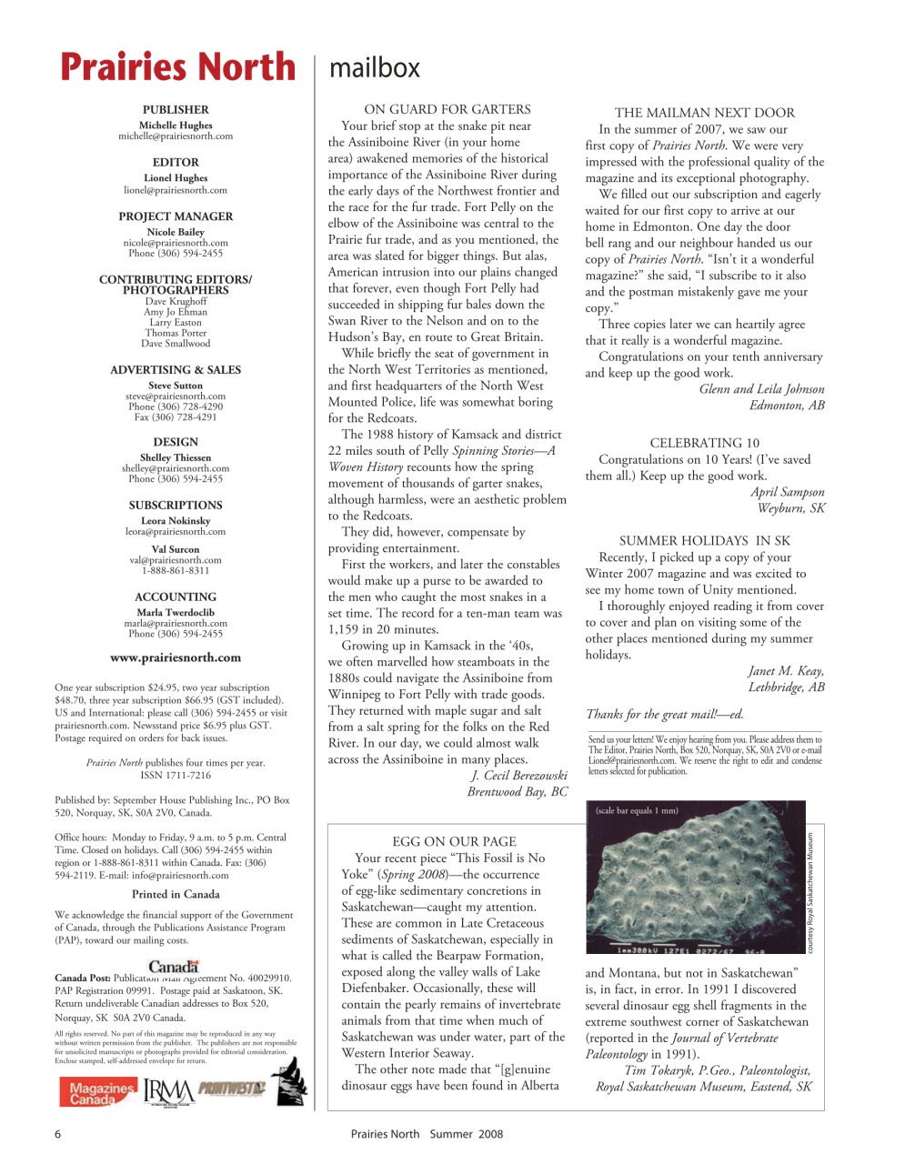 Prairies North Magazine Preview Pages