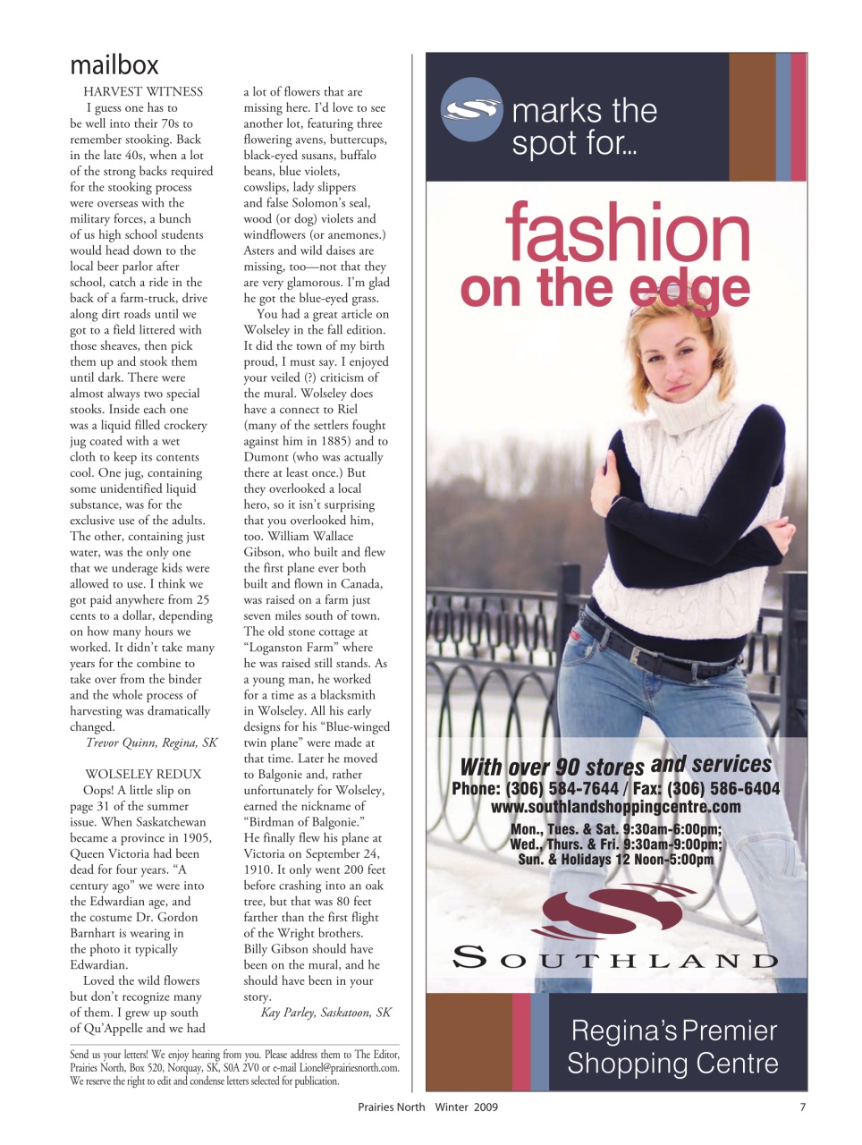 Prairies North Magazine Preview Pages