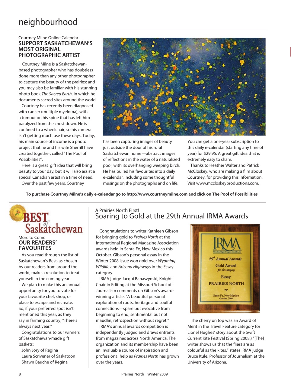 Prairies North Magazine Preview Pages