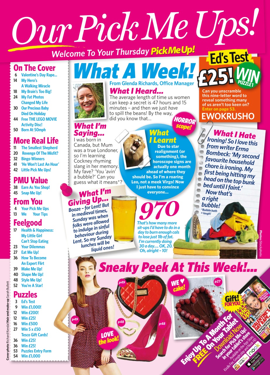 Pick Me Up Preview Pages