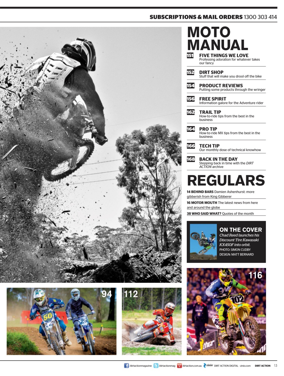 Dirt Action Preview Pages