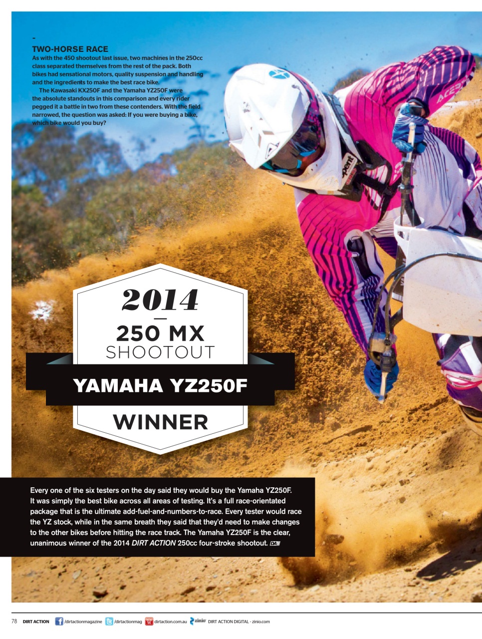 Dirt Action Preview Pages