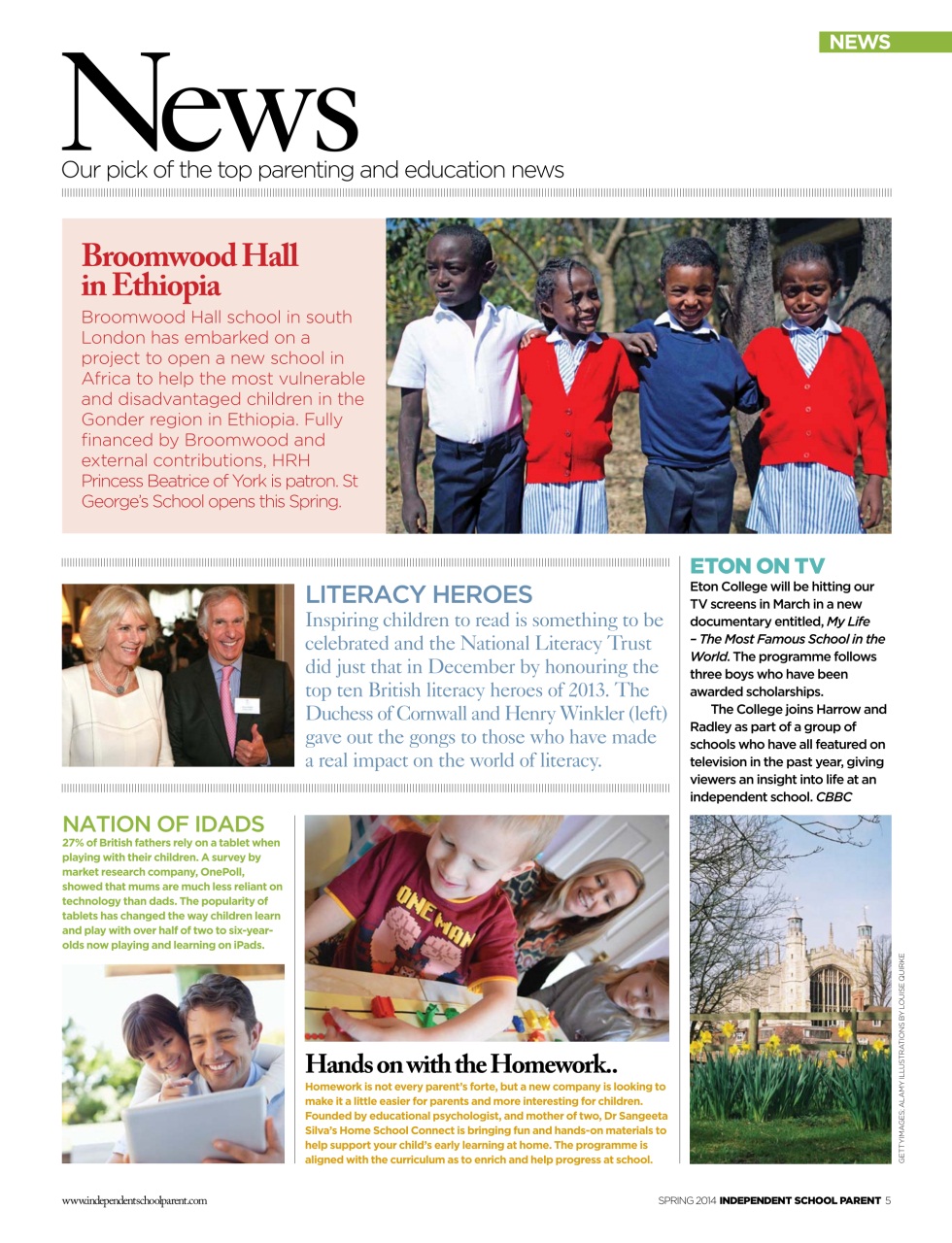 Independent School Parent Preview Pages