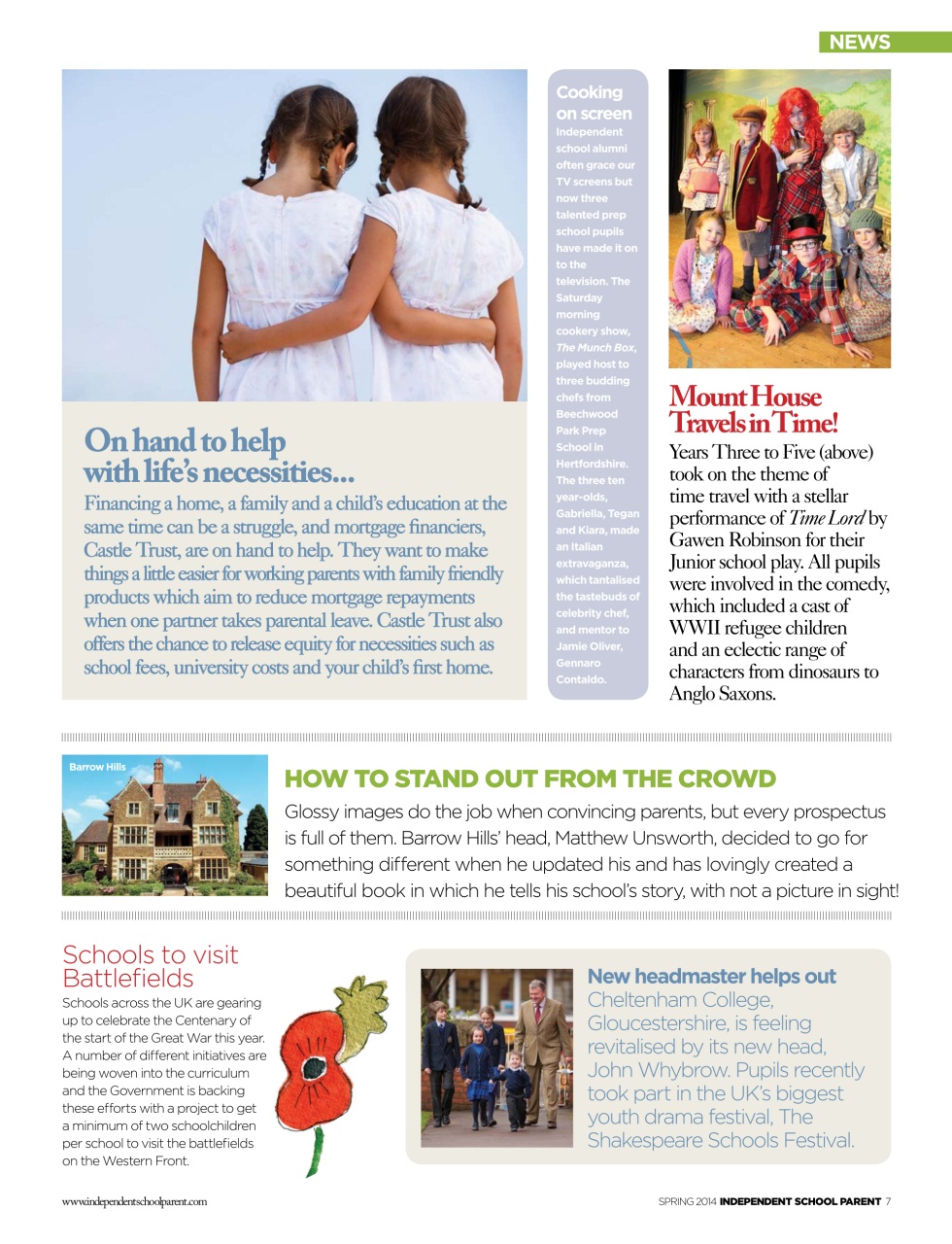 Independent School Parent Preview Pages