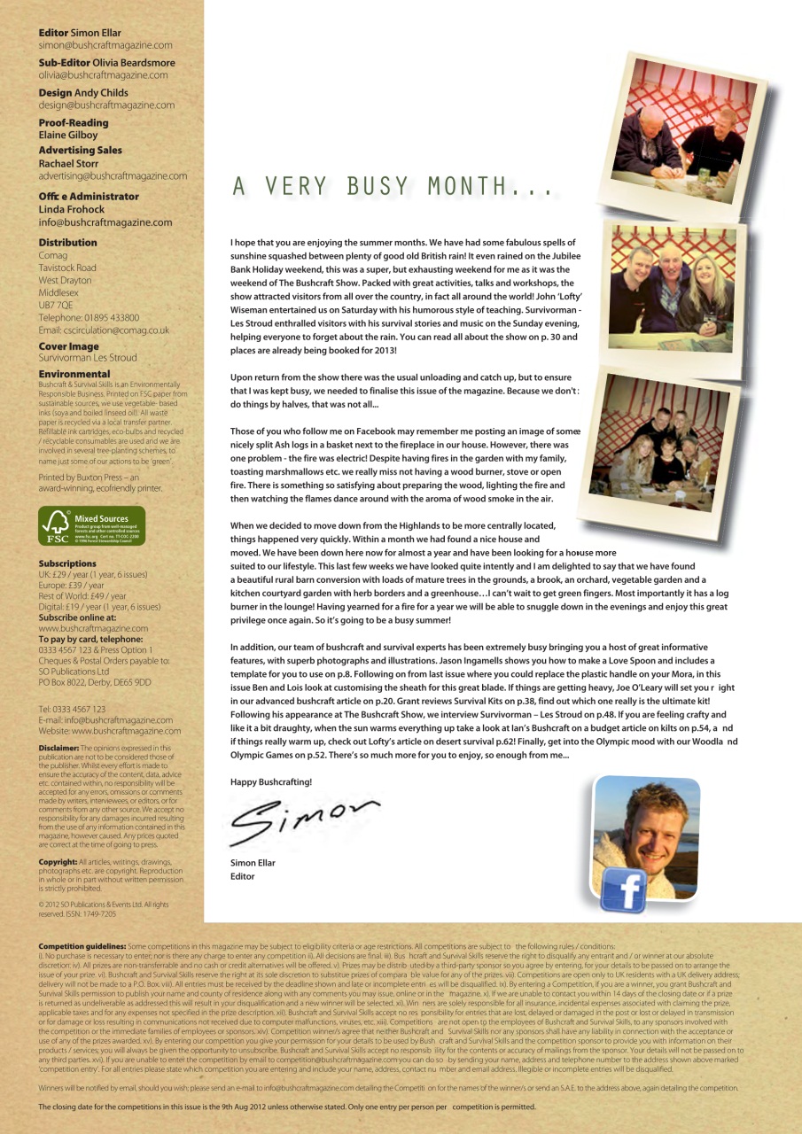 Bushcraft & Survival Skills Magazine Preview Pages