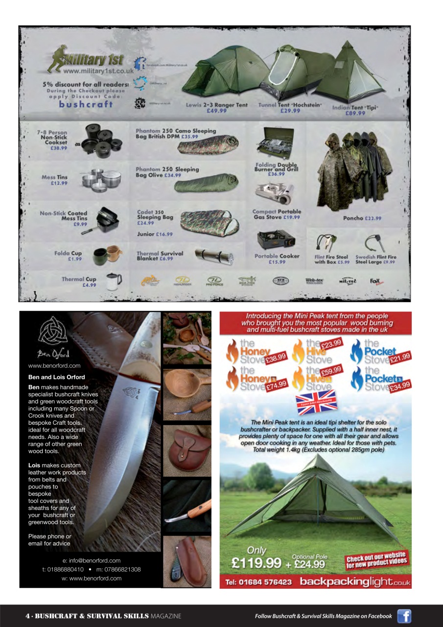 Bushcraft & Survival Skills Magazine Preview Pages