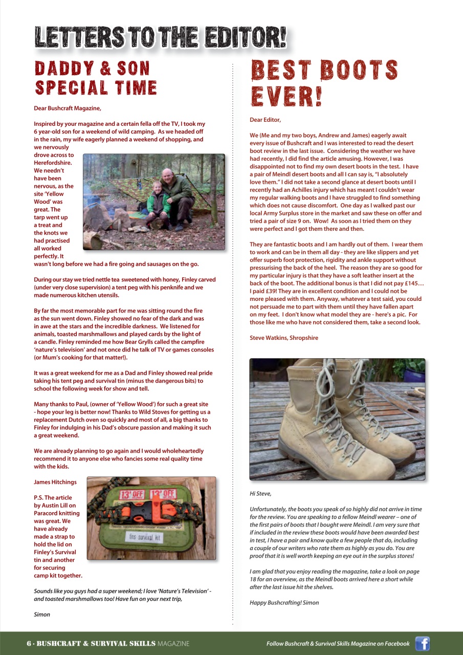 Bushcraft & Survival Skills Magazine Preview Pages