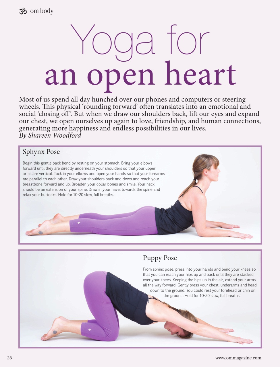 OM Yoga Magazine Preview Pages