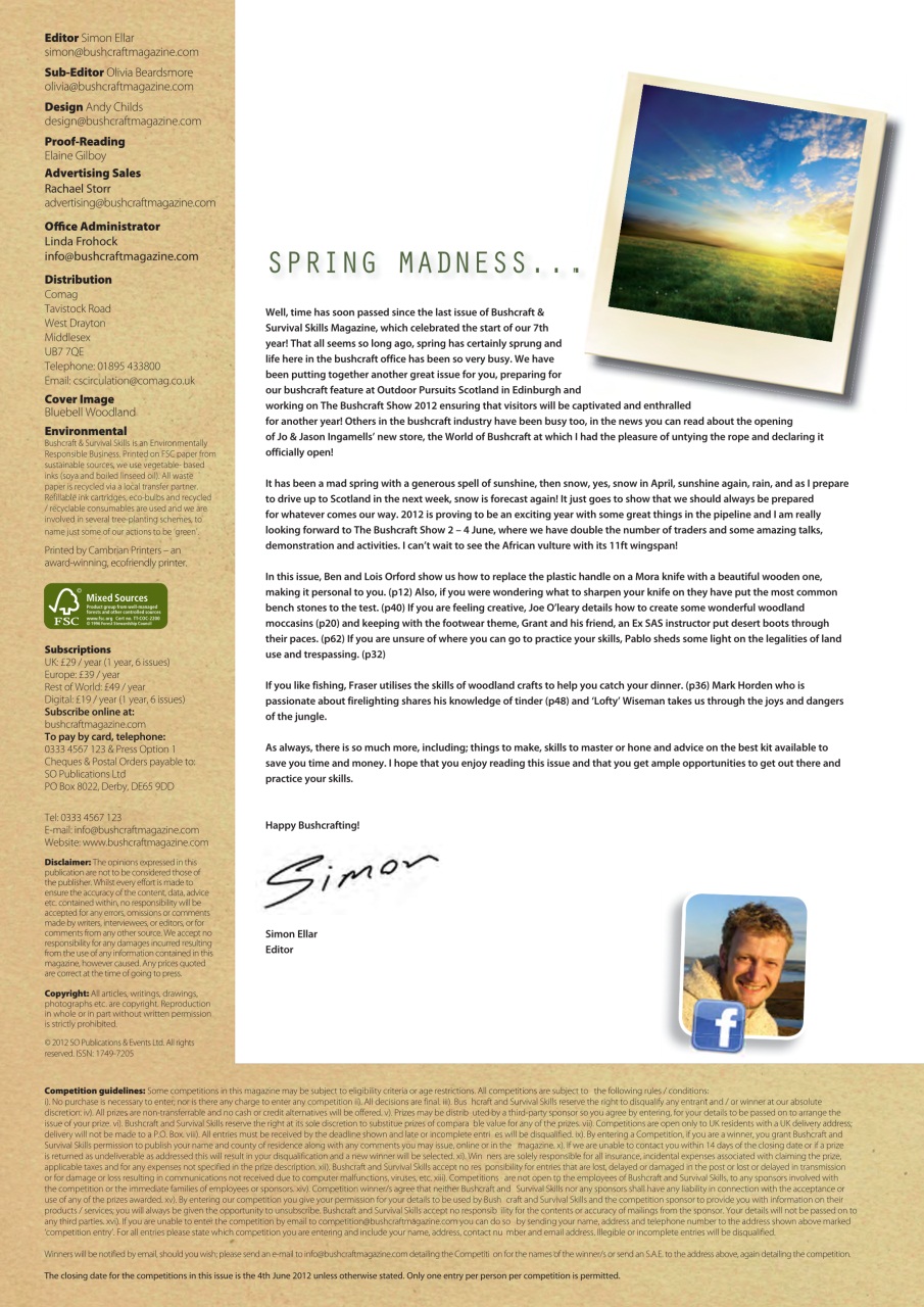 Bushcraft & Survival Skills Magazine Preview Pages
