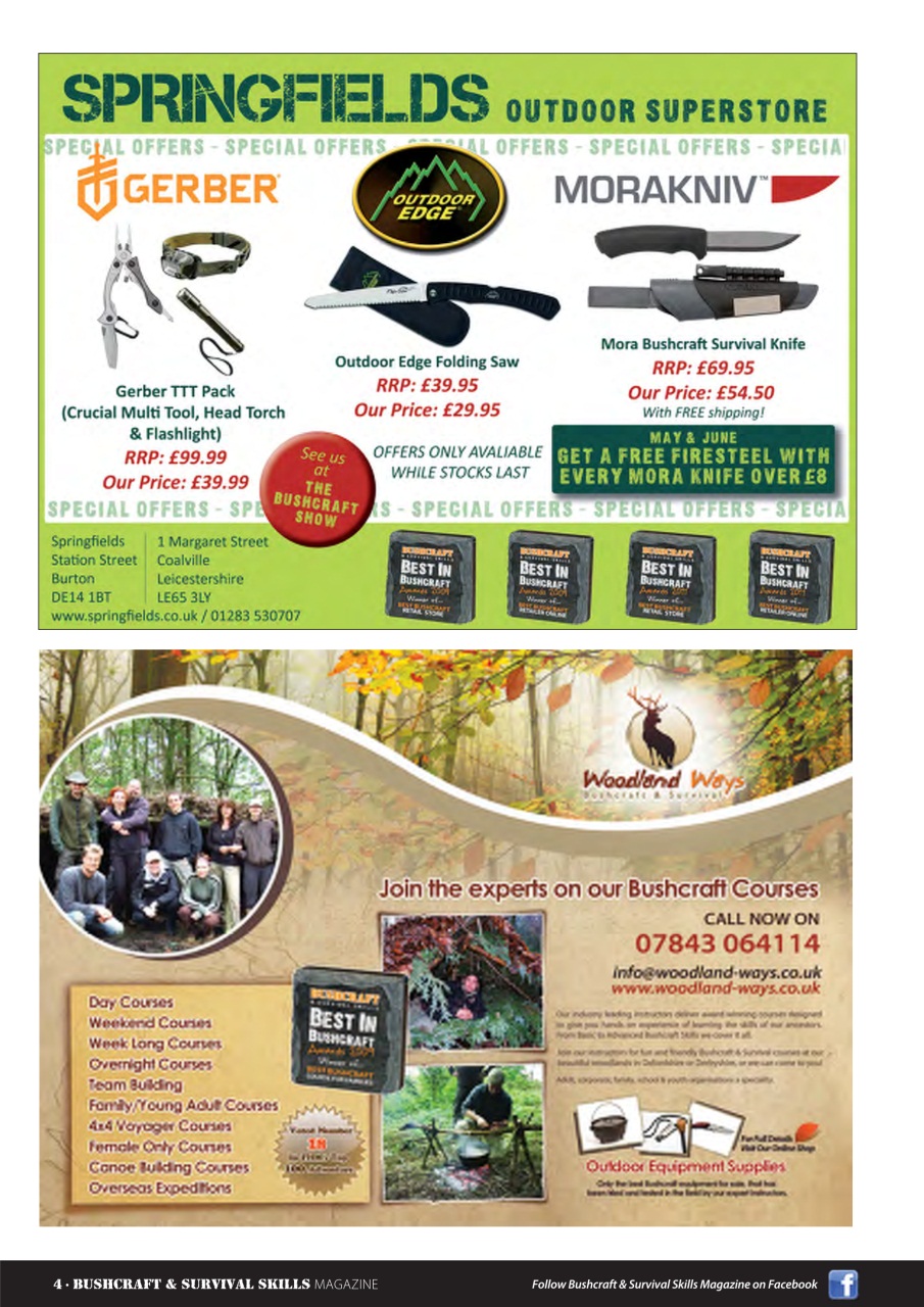 Bushcraft & Survival Skills Magazine Preview Pages
