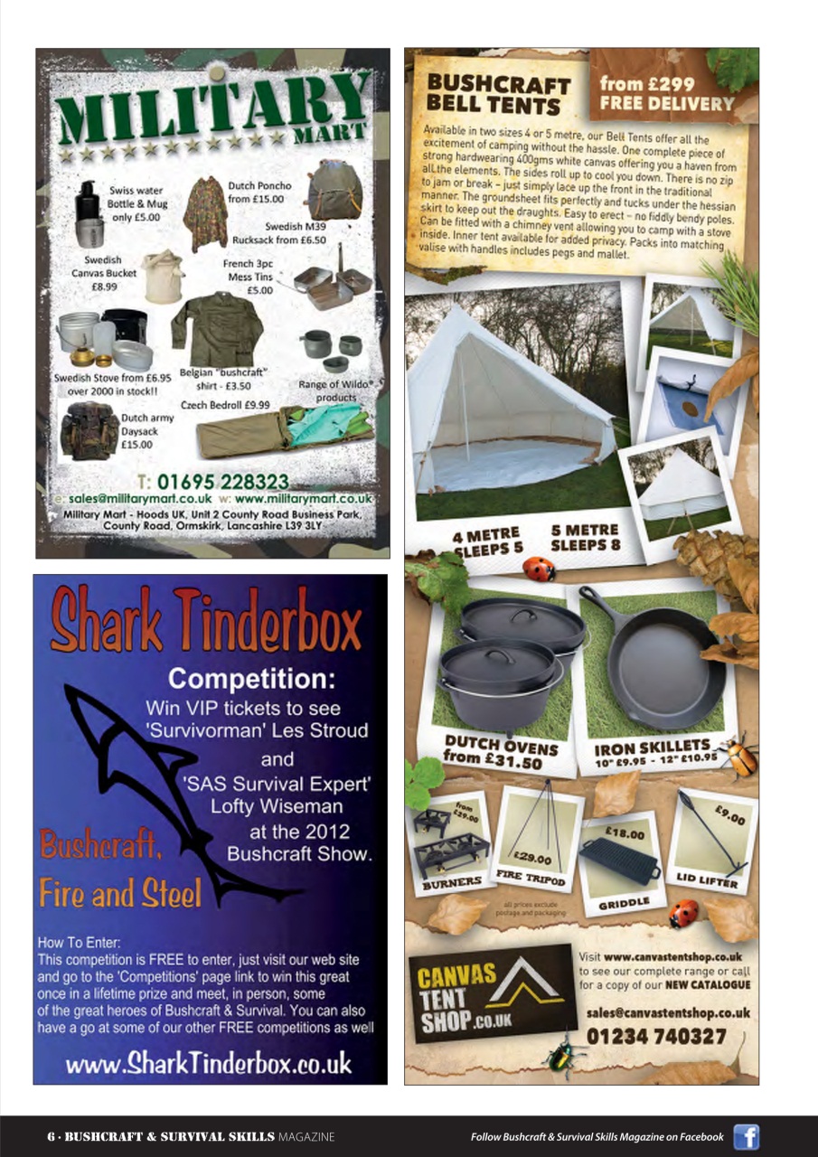 Bushcraft & Survival Skills Magazine Preview Pages