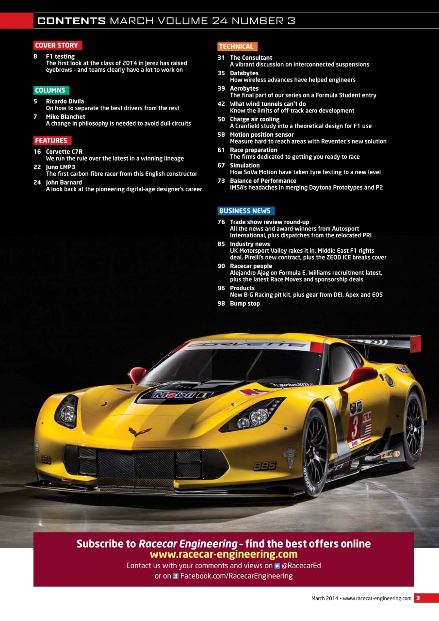 Racecar Engineering Preview Pages