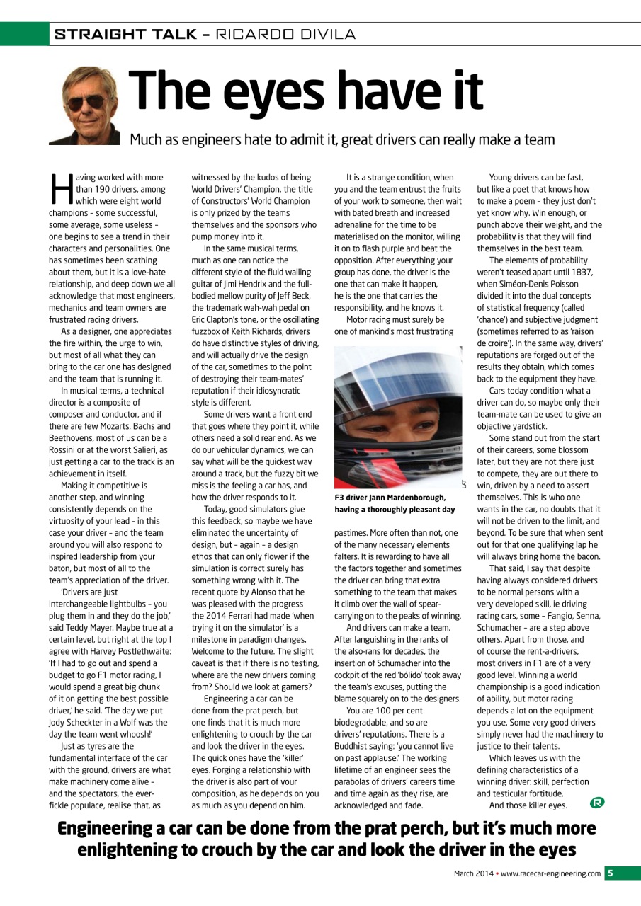 Racecar Engineering Preview Pages