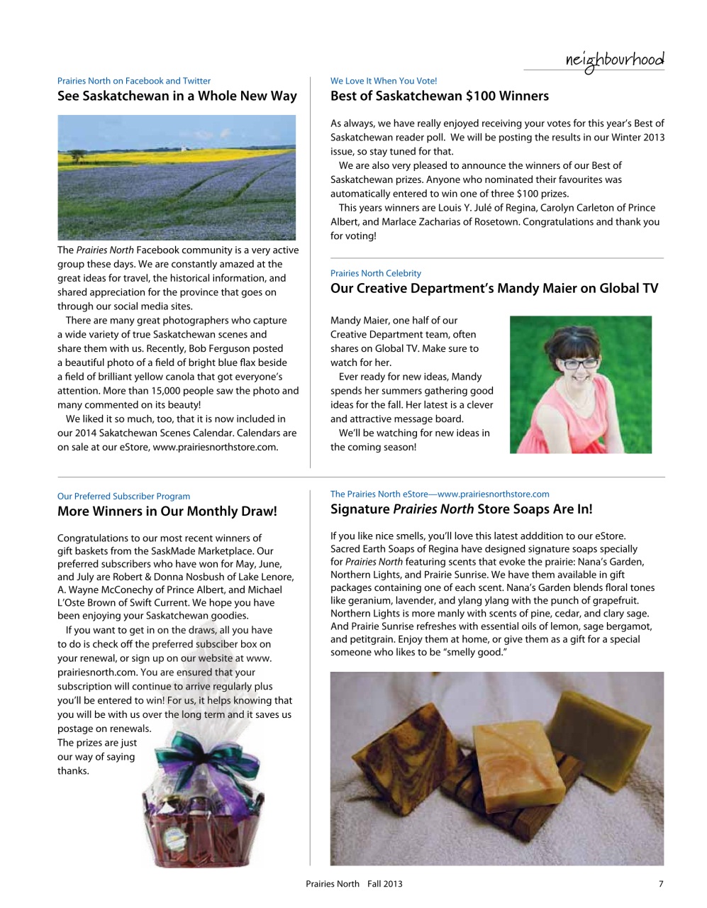 Prairies North Magazine Preview Pages