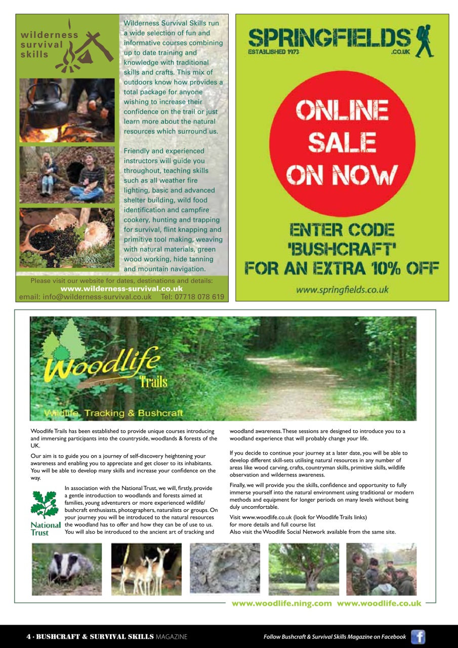 Bushcraft & Survival Skills Magazine Preview Pages
