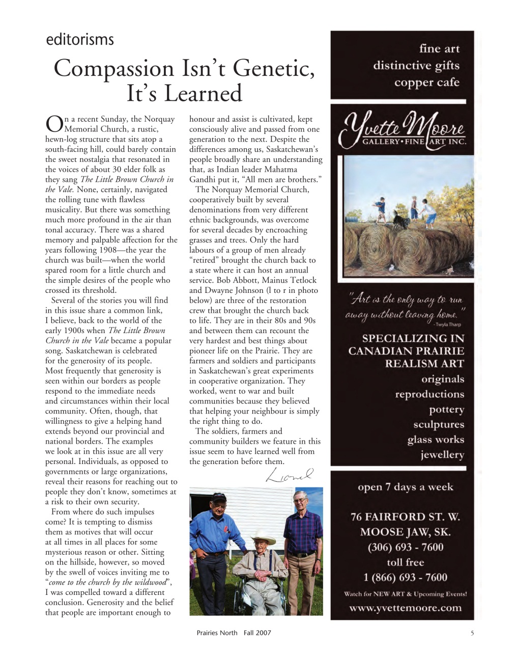 Prairies North Magazine Preview Pages
