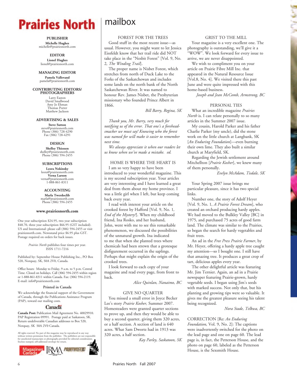 Prairies North Magazine Preview Pages