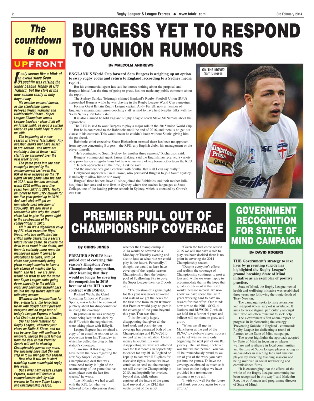 League Express Preview Pages