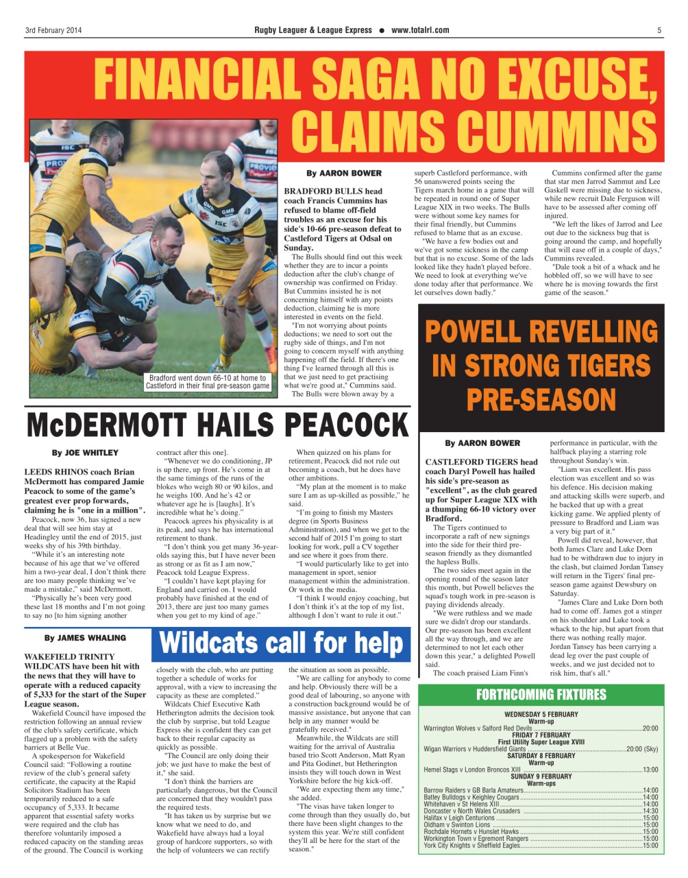 League Express Preview Pages