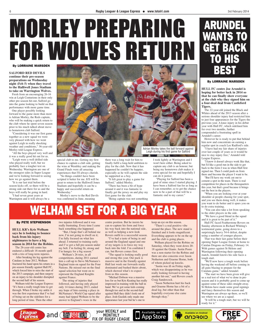 League Express Preview Pages